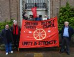 Salford trade union protesters against Universal Credit